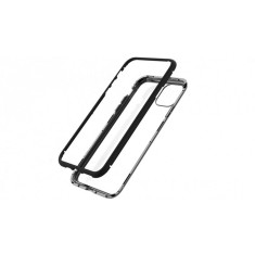 Husa Apple iPhone 11 Negru, Perfect Fit cu spate de sticla securizata premium