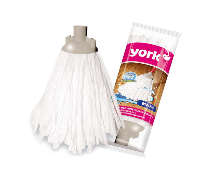 Cap MOP sintetic alb 1buc MAXI - YORK - CLEAN HOUSE