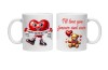 Cana alba personalizata &quot;I&#039;ll love you forever and ever and heart image&quot;, INOVATIX&reg;. 330ml, Oem