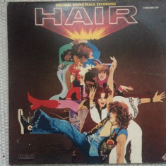 hair original soundtrack movie music 2 LP dublu disc vinyl muzica rock pop VG