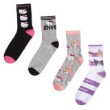 Sosete de iarnă cu dungi Hello Kitty pentru copii, CMCLASS