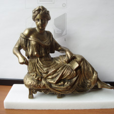 STATUETA ANTIMONIU CCA 1920 COLD PAINTED (TIP SCOALA VIENEZA FRANZ BERGMAN)