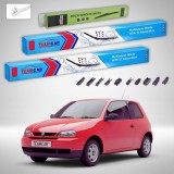 Cumpara ieftin Ștergătoare Seat Arosa 6H 1997-1999 | Set Față și Spate Flat &ndash; TeamCar&reg;