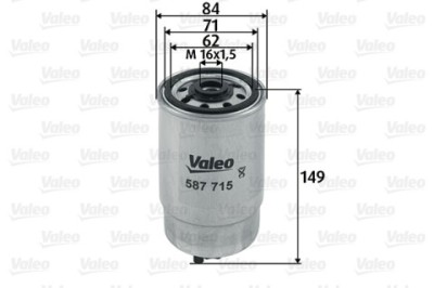 Filtru combustibil VALEO 587715 foto