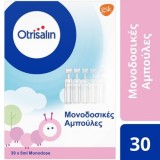 Otrisalin Fiole de plastic de unică folosință, fiole cu soluție salină pentru sugari și copii, 30 buc. 150 ml