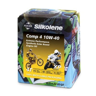 ULEI MOTO SILKOLENE COMP 4 10W40 XP 4L CUBE foto