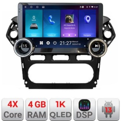Navigatie Ford Mondeo 2010-2014 Kit-mondeo-clima Edotec 4+64 10.5 inch Incell 1K android Wifi 5Ghz gps internet CarStore Technology foto