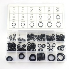 Set de Garnituri O-Ring din Cauciuc, 225 de bucăți, 18 dimensiuni diferite
