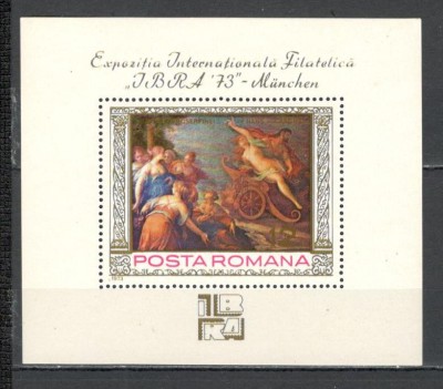 Romania.1973 Expozitia filatelica IBRA:Pictura-Bl. TR.379 foto