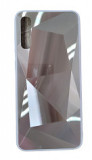 Huse telefon silicon si acril cu textura diamant Samsung Galaxy A70 , Argintiu, Alt model telefon Samsung