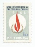 Rom&acirc;nia, LP 671/1968, Anul Internaţional al Drepturilor Omului, MNH