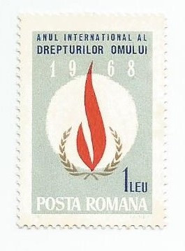 Rom&amp;acirc;nia, LP 671/1968, Anul Internaţional al Drepturilor Omului, MNH foto