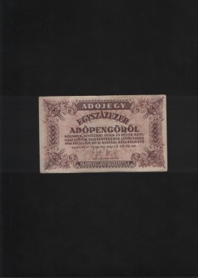 Ungaria 100000 100 000 egyszazezer adopengorol adopengo 1946 foto
