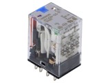 Releu electromagnetic OMRON MY4 4PDT 12VDC 6A soclu cu LED