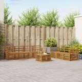 vidaXL Seturi de canapele 8 pcs natural Lemn Solid de Acacia 3374489