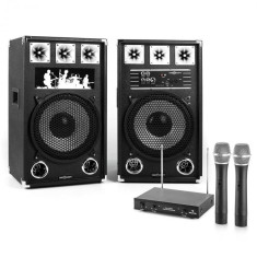 Electronic-Star PA Karoke Set 2x12 &amp;amp;quot;pereche de boxe de microfon foto