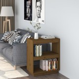 Gossi biblioteca, maro miere, 60x35x71 cm, lemn masiv de pin