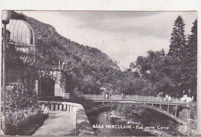 bnk cp Baile Herculane - Pod peste Cerna - circulata foto