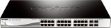 SWITCH PoE D-LINK Smart 24 porturi Gigabit (24 PoE) + 4 porturi combo SFP, IEEE 802.3af/at, carcasa metalica. &quot;DGS-1210-28P&quot;(timbru verde 2 lei)