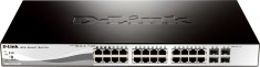 SWITCH PoE D-LINK Smart 24 porturi Gigabit (24 PoE) + 4 porturi combo SFP, IEEE 802.3af/at, carcasa metalica. &amp;quot;DGS-1210-28P&amp;quot;(timbru verde 2 lei) foto