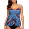 SW1453-141 Costum de baie tankini cu top colorat