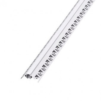 PROFIL ALUMINIU PENTRU BANDA LED MONTAJ RIGIPS COLT EXTERIOR 2M MAT foto