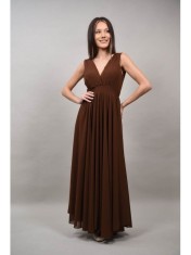 ROCHIE LUNGA DE OCAZIE CU TUL AVOLA ASIMETRICA IN PARTEA DE JOS XS-S Maro