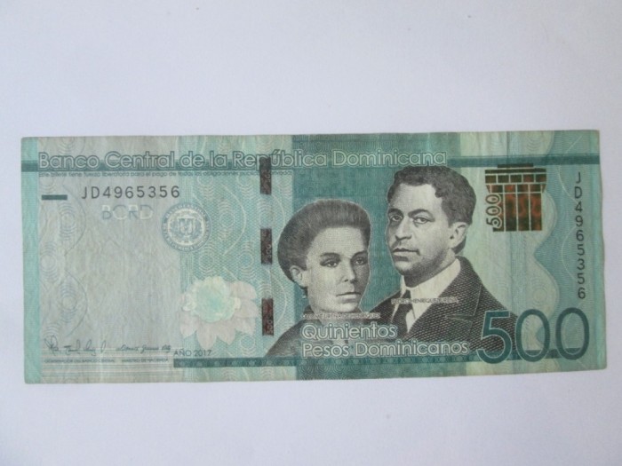 Republica Dominicană 500 Pesos Dominicanos 2017,bancnota din imagini