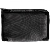 Portofel Mesh, 19x13cm, Negru, PVC