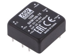 Convertor DC/DC 10W MEAN WELL, Intrare 18-36VDC, Ieşire 15VDC, 666mA