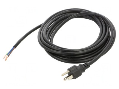 Cablu Alimentare NEMA 5-15 PVC 4.6m Negru 10A foto