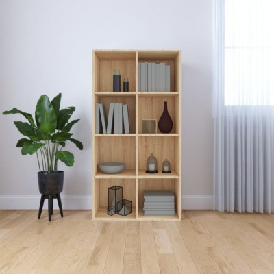 vidaXL Bibliotecă/Servantă, stejar Sonoma, 66 x 30 x 130 cm, PAL foto