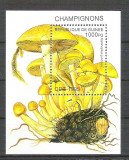 Guinee 1995 Mushrooms, perf. sheet, MNH N.039, Nestampilat