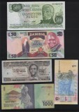 Set 5 bancnote de prin lume adunate (cele din imagini) #70, America Centrala si de Sud