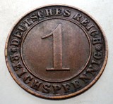 B.313 GERMANIA WEIMAR 1 REICHSPFENNIG 1936 G