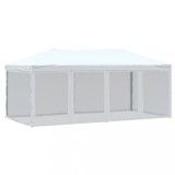 Cumpara ieftin Cort pliabil pentru petreceri cu pereti lateral, alb, 3x6 m