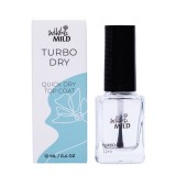 Top Coat Unghii Turbo Uscare Rapida Wild&amp;Mild 12ml, Lucios, Incolor, Protectie UV, Vegan
