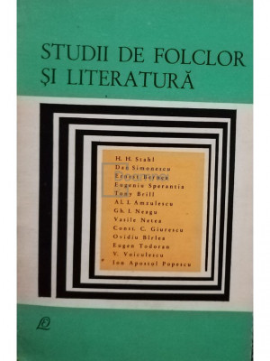 Iordan Datcu (red.) - Studii de folclor si literatura (editia 1967) foto