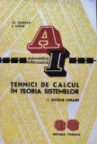 Tehnici de calcul in teoria sistemelor. I Sisteme liniare - Vl. Ionescu