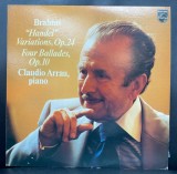 Vinil # LP "Japan Press" Johannes Brahms - Claudio Arrau &lrm;&ndash; H&auml;ndel Variationen Op.24 / Vier Balladen Op.10 (VG+)