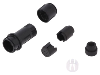 Conector circular tată 10 pini IP68 foto