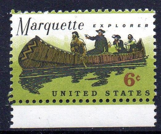 SUA 1968, Aniversari, Exploratori, Marquette, serie neuzata, MNH