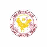Cumpara ieftin Abtibild sticker cu Cocos auriu si Floare de Piersic &amp;#8211; mic