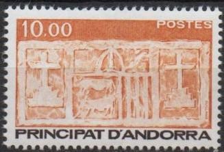 ANDORRA-Franta 1985, Stema, Heraldica, serie neuzata, MNH foto