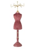 Manechin pentru bijuterii elegant 40 cm in nuante de roz si auriu