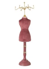 Manechin pentru bijuterii elegant 40 cm in nuante de roz si auriu