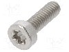 Surub M2,5, otel inoxidabil A2, lungime 8mm, cap rotund, pas filet {{Pas filet}}, BOSSARD - 3108703