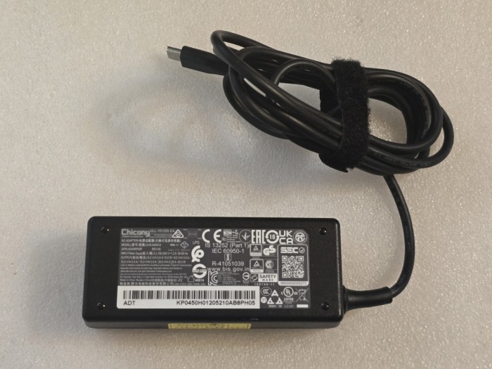 Incarcator laptop Chicony, 45W 20V 2.25A, TYPE-C, A18-045N1A - poze reale