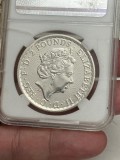 MONEDA ARGINT 999 - 1 Uncie - 31.1g - 2 Pounds - Elisabeta II - Brittania 2023 - An de tranzitie istoric !