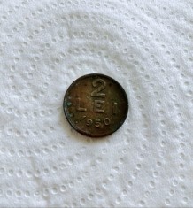Moneda 2 lei 1950 &ndash; Romania #1